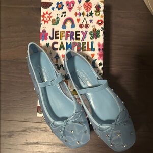 Jeffrey Campbell Blue Mary Jane Dress Shoes